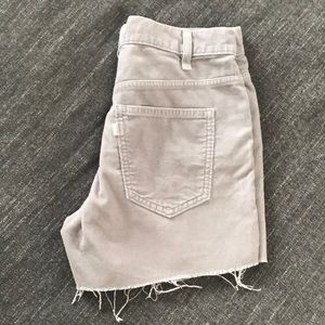 Light Grey Levi’s corduroy Shorts